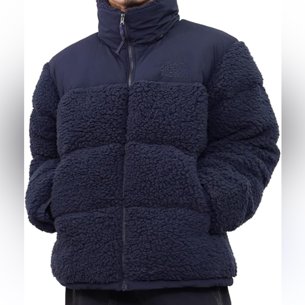 The North Face Unisex Sherpa Nuptse Jacket Coat Aviator Navy